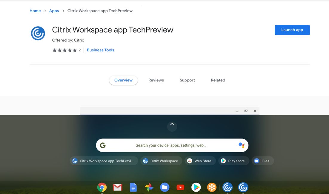 Citrix Chrome Workspace