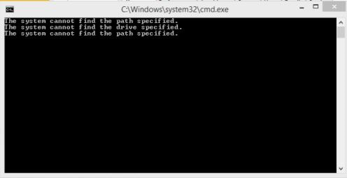 Command Prompt Error