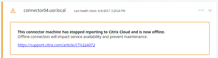 Citrix cloud monitoring