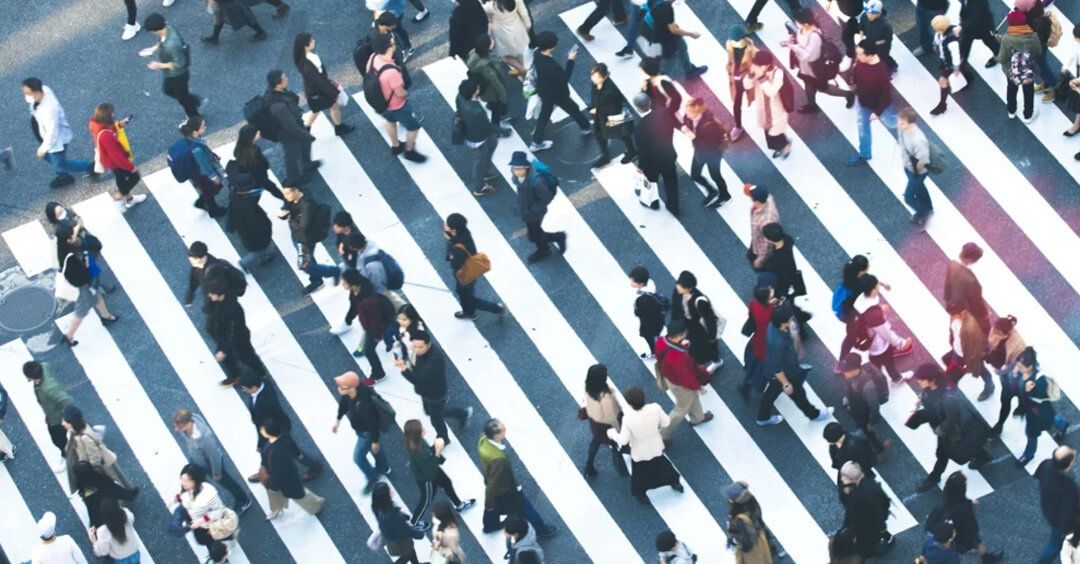 People in crosswalk 