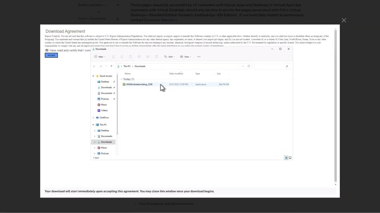 Setting up Citrix DaaS – Step 2: Installing Citrix VDA